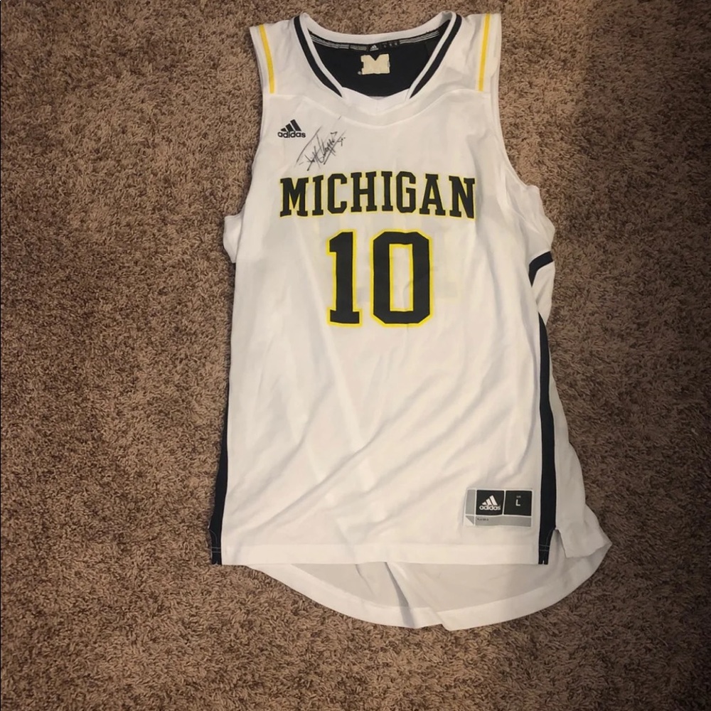 tim hardaway signed michigan jersey from college